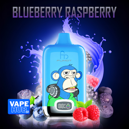Fumot RandM Tornado 12000 12K Puffs Disposable Vape 2% Blueberry Raspberry