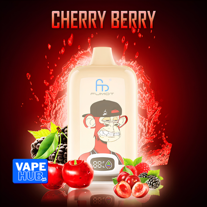 Fumot RandM Tornado 12000 12K Puffs Disposable Vape 2% Cherry Berry
