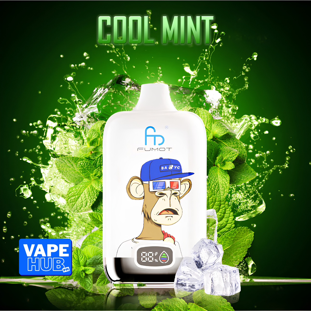 Fumot RandM Tornado 12000 12K Puffs Disposable Vape 2% Cool Mint