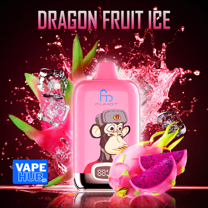 Fumot RandM Tornado 12000 12K Puffs Disposable Vape 2% Dragon Fruit Ice
