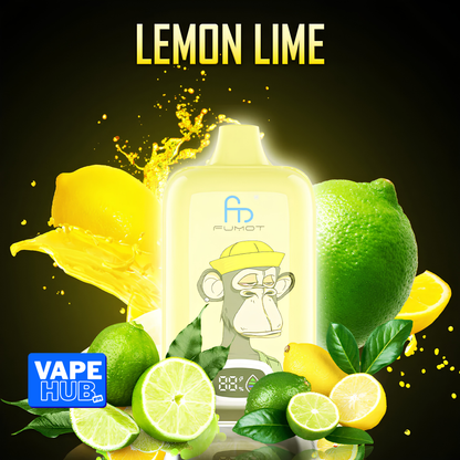 Fumot RandM Tornado 12000 12K Puffs Disposable Vape 2% Lemon Lime
