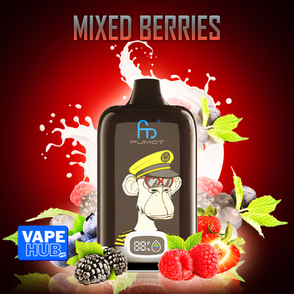 Fumot RandM Tornado 12000 12K Puffs Disposable Vape 2% Mixed Berries