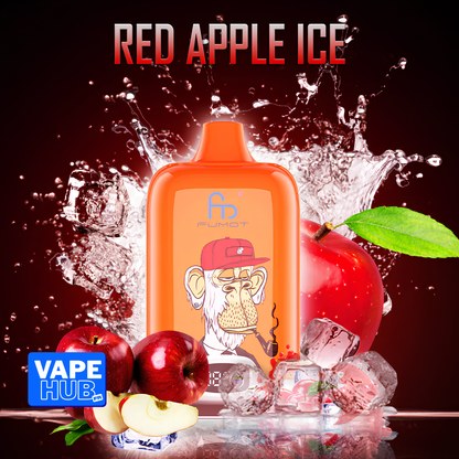 Fumot RandM Tornado 12000 12K Puffs Disposable Vape 2% Red Apple Ice