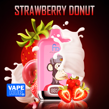 Fumot RandM Tornado 12000 12K Puffs Disposable Vape 2% Strawberry Dount