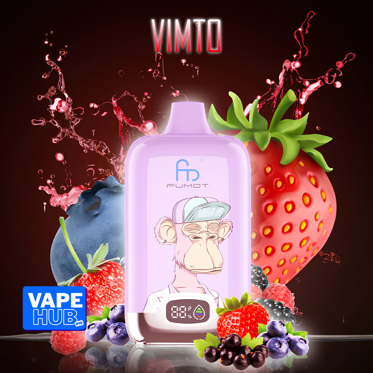 Fumot RandM Tornado 12000 12K Puffs Disposable Vape 2% Vimto