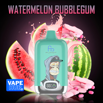 Fumot RandM Tornado 12000 12K Puffs Disposable Vape 2% Watermelon Bubblegum
