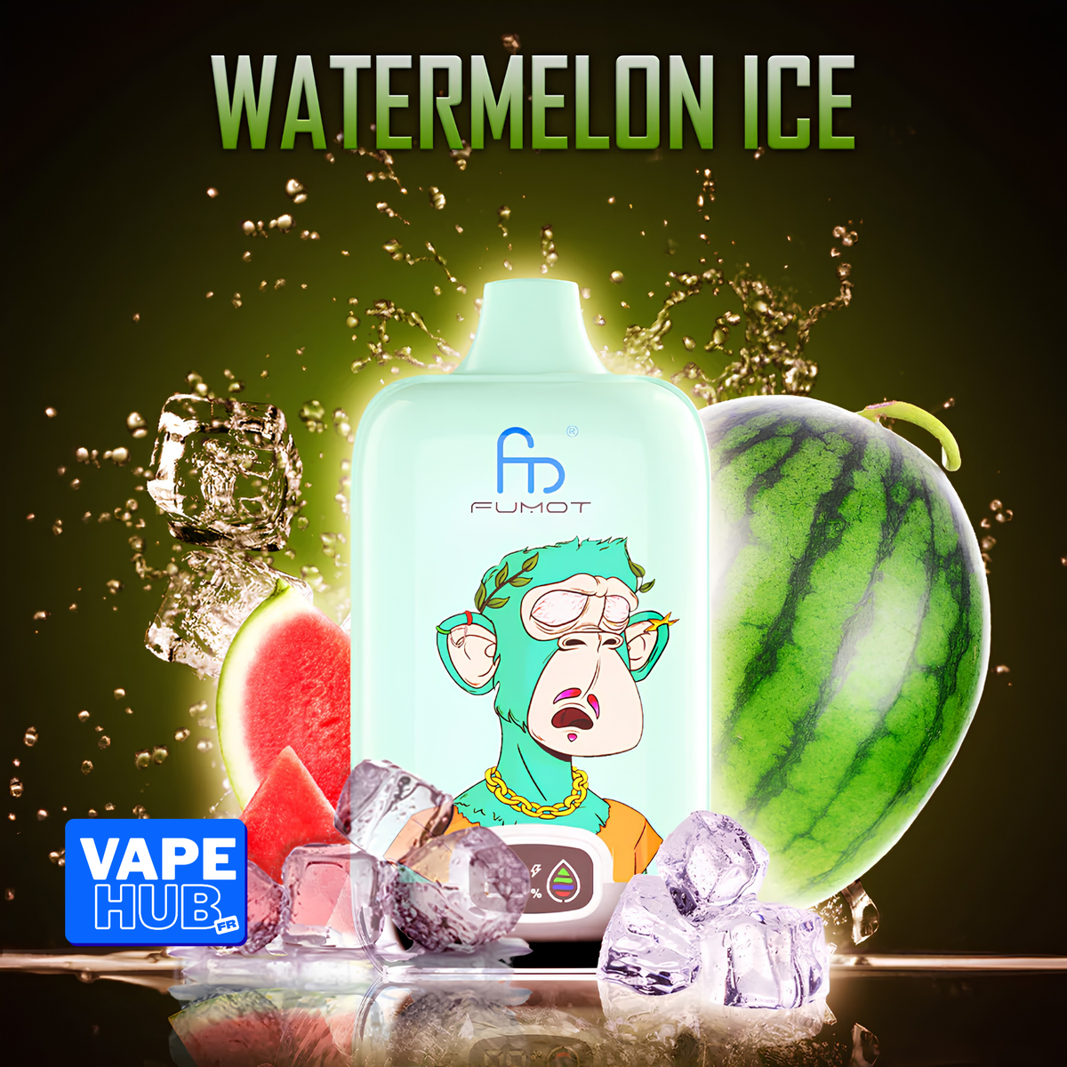 Fumot RandM Tornado 12000 12K Puffs Disposable Vape 2% Watermelon Ice