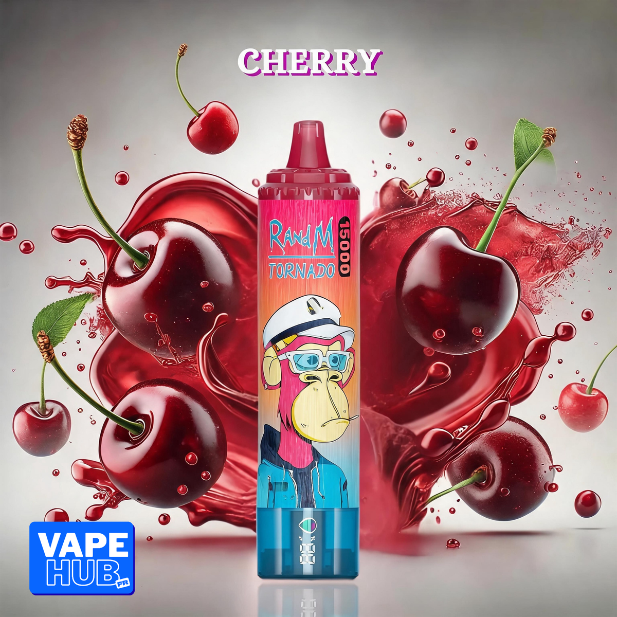 Fumot RandM Tornado 15000 15K Puffs Disposable Vape 2% Cherry
