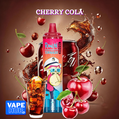 Fumot RandM Tornado 15000 15K Puffs Disposable Vape 20mg Cherry Cola