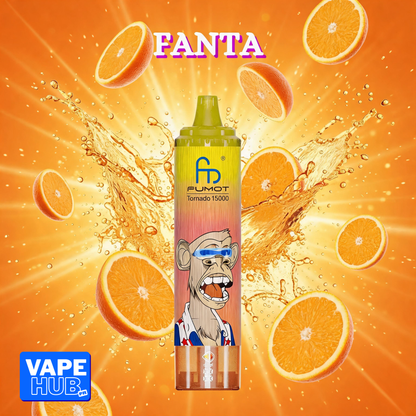 Fumot RandM Tornado 15000 15K Puffs Disposable Vape 2% Fanta