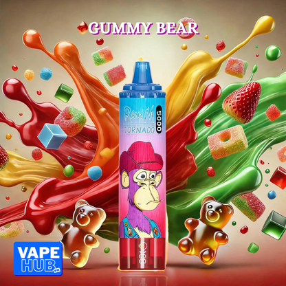 Fumot RandM Tornado 15000 15K Puffs Disposable Vape 2% Gummy Bear
