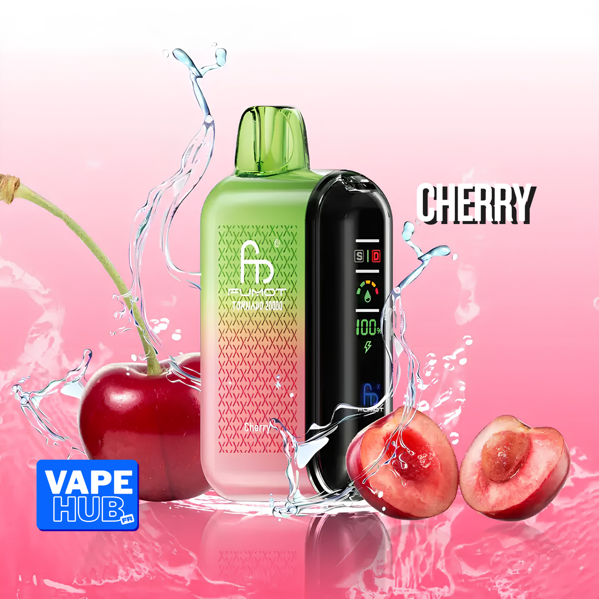 Fumot RandM Tornado 20000 20K Puffs Disposable Vape 2% Cherry