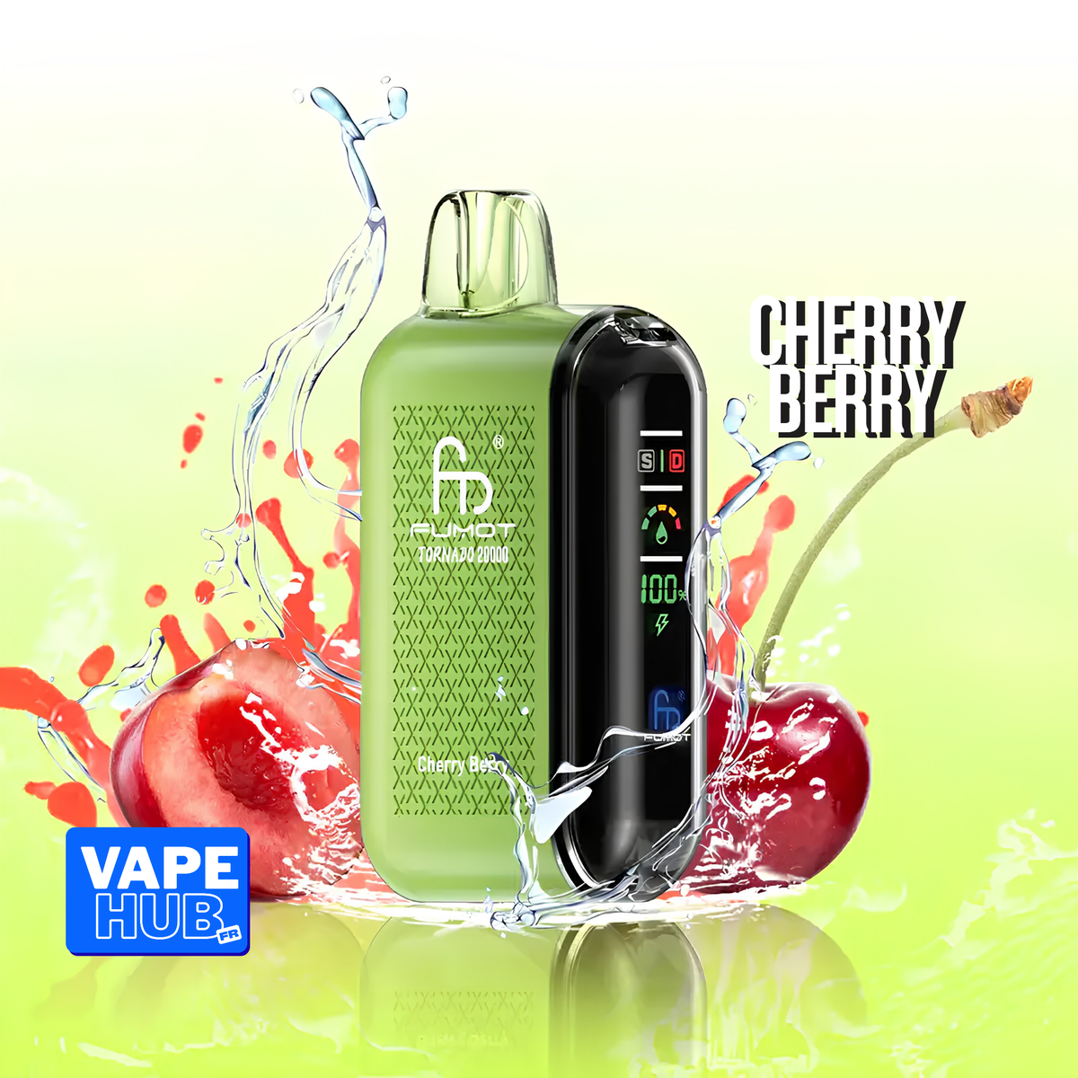 Fumot RandM Tornado 20000 20K Puffs Disposable Vape 2% Cherry Berry