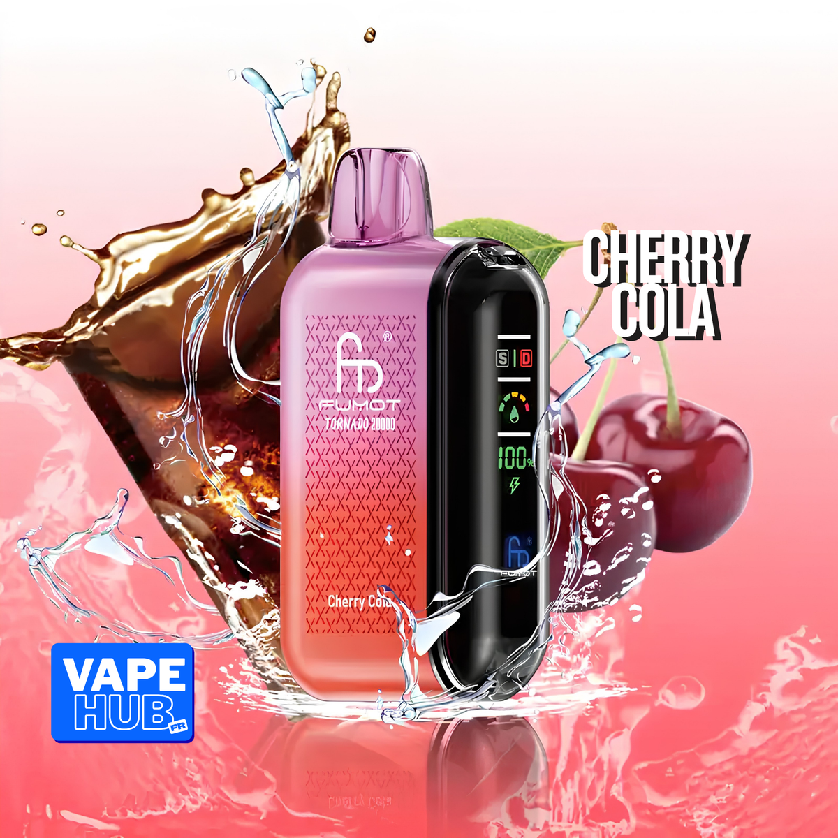 Fumot RandM Tornado 20000 20K Puffs Disposable Vape 2%Cherry Cola