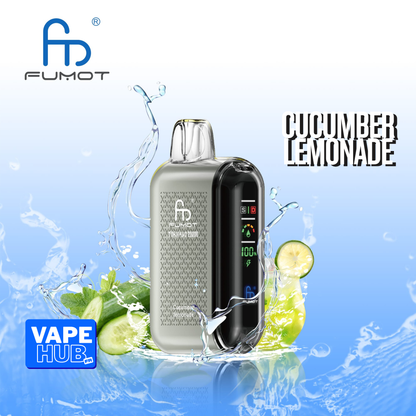 Fumot RandM Tornado 20000 20K Puffs Disposable Vape 2% Cucumber Lemonade