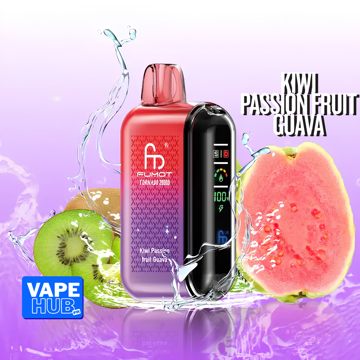Fumot RandM Tornado 20000 20K Puffs Disposable Vape 2% Kiwi Passion Fruit Guava
