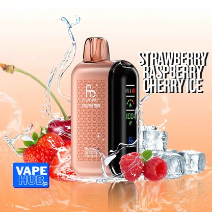 Fumot RandM Tornado 20000 20K Puffs Disposable Vape 2% Strawberry Raspberry Cherry Ice