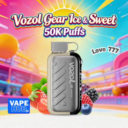 Vozol Gear Ice&Sweet 50000 50K Puffs Disposable Vape 5% Love 777