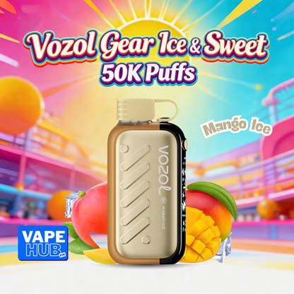 Vozol Gear Ice&Sweet 50000 50K Puffs Disposable Vape 5% Mango Ice