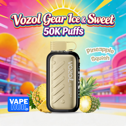 Vozol Gear Ice&Sweet 50000 50K Puffs Disposable Vape 5% Pineapple Squish