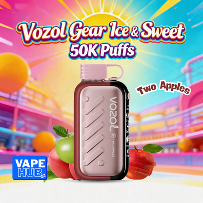Vozol Gear Ice&Sweet 50000 50K Puffs Disposable Vape 5% Two Apples