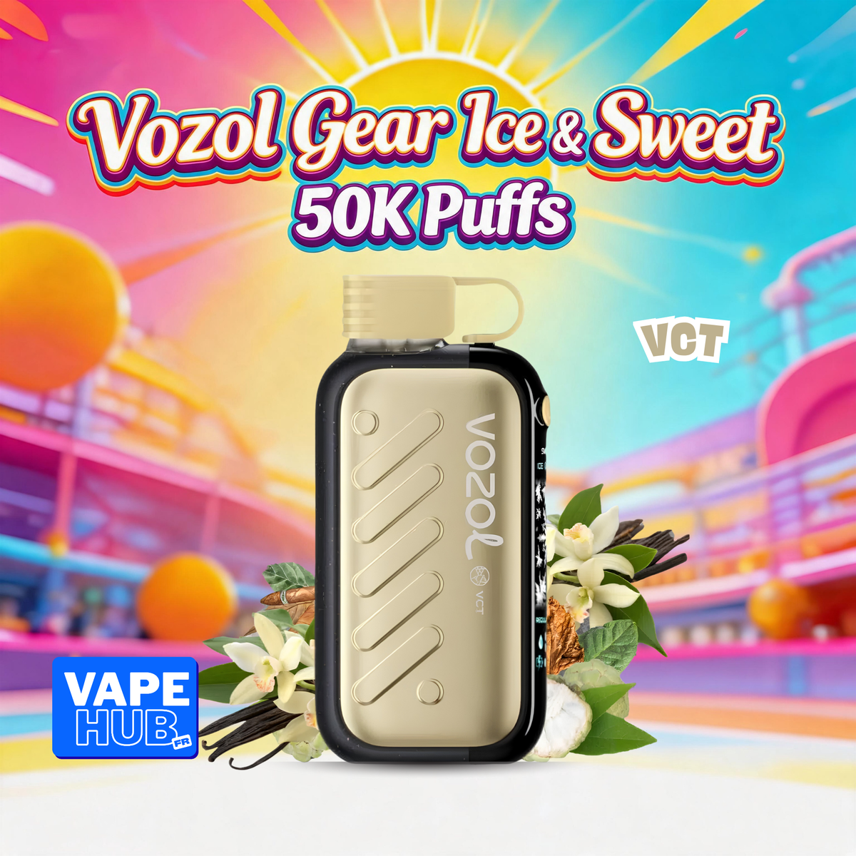 Vozol Gear Ice&Sweet 50000 50K Puffs Disposable Vape 5% VCT