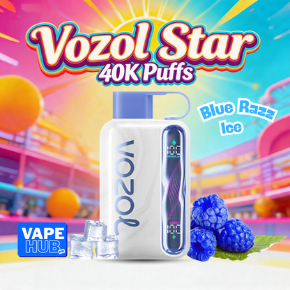 Vozol Star 40000 40K Puffs Disposable Vape 5% Blue Razz Ice