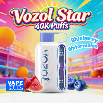 Vozol Star 40000 40K Puffs Disposable Vape 5% Blueberry Watermelon