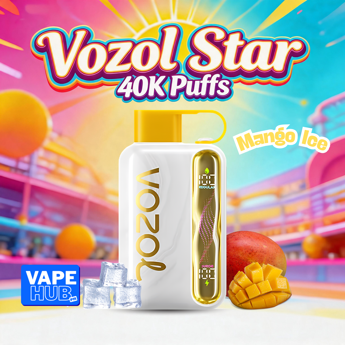 Vozol Star 40000 40K Puffs Disposable Vape 5% Mango Ice