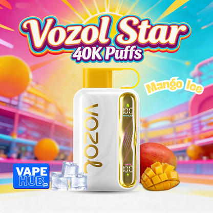 Vozol Star 40000 40K Puffs Disposable Vape 5% Mango Ice