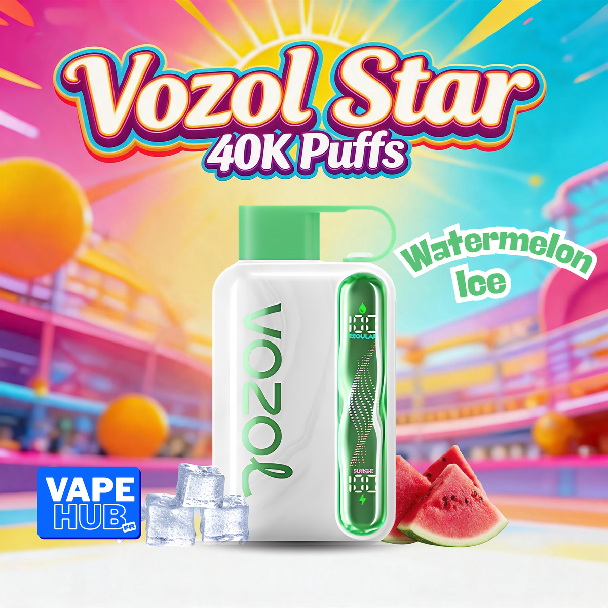 Vozol Star 40000 40K Puffs Disposable Vape 5% Watermelon Ice