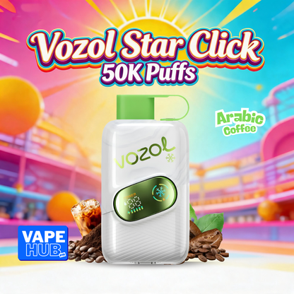 Vozol Star Click 50000 50K Puffs Disposable Vape 5% Arabic Coffee