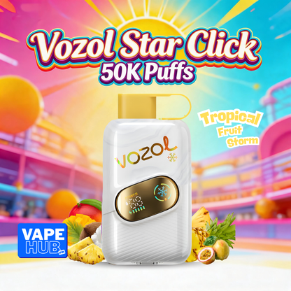 Vozol Star Click 50000 50K Puffs Disposable Vape 5% Tropical Fruit Storm