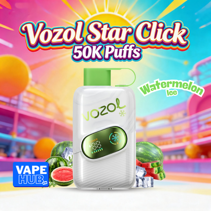 Vozol Star Click 50000 50K Puffs Disposable Vape 5% Watermelon Ice