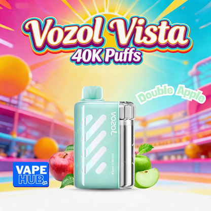 Vozol Vista 40000 40K Puffs Disposable Vape 5% Double Apple