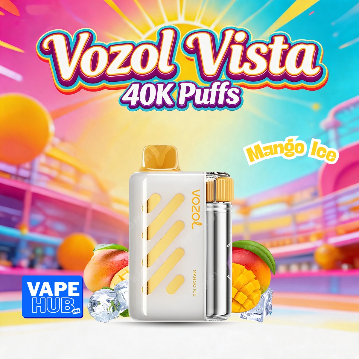 Vozol Vista 40000 40K Puffs Disposable Vape 5% Mango Ice