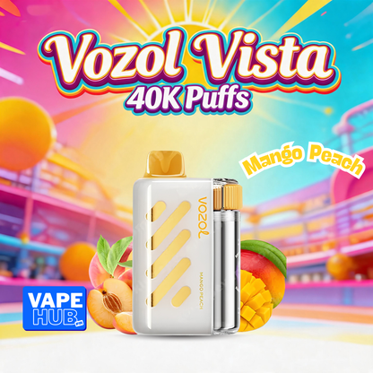 Vozol Vista 40000 40K Puffs Disposable Vape 5% Mango Peach