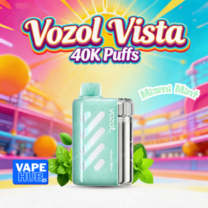 Vozol Vista 40000 40K Puffs Disposable Vape 5% Miami Mint