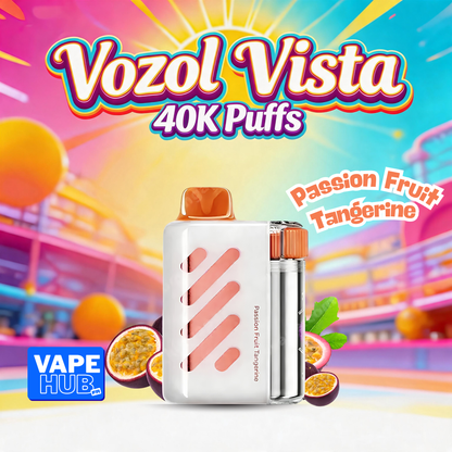 Vozol Vista 40000 40K Puffs Disposable Vape 5% Passion Fruit Tangerine