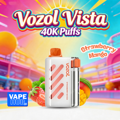 Vozol Vista 40000 40K Puffs Disposable Vape 5% Strawberry Mango
